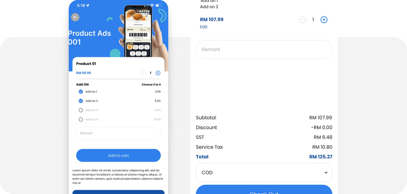 Streamlined Ordering and Payment